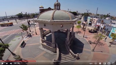 Drone video of Mariachi Plaza image of drone shot of Mariachi Plaza